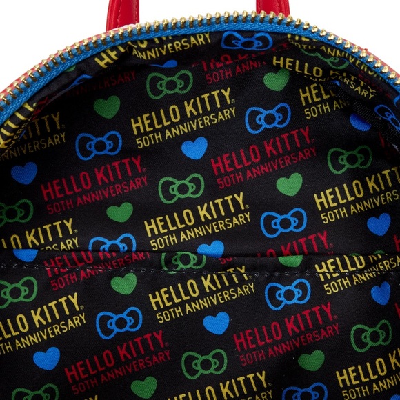 Loungefly Exclusive Hello Kitty 50th Anni. Phone Sequin Cosplay Mini Backpack - Picture 3 of 5